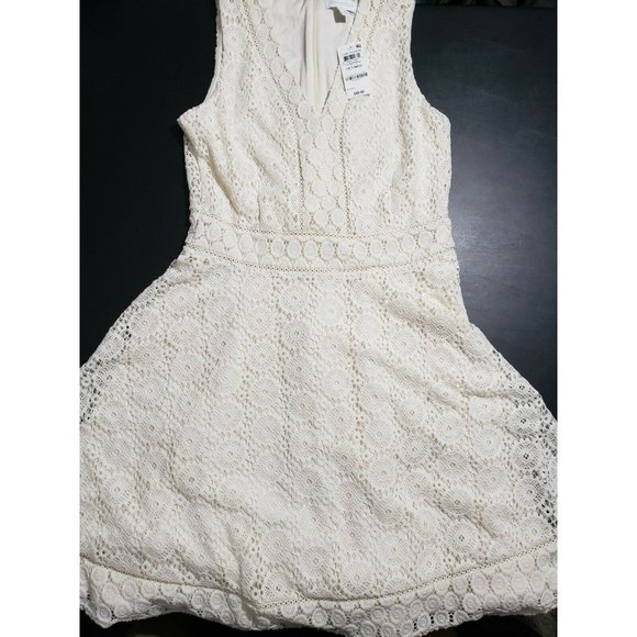 Charter Club Womens Sleeveless Lace Fit and Flare - Picture 2 of 3